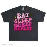 Funny Eat Sleep Queef Repeat Inappropriate Queefing Joke Urban Oversized Heavyweight T-Shirt thumb 0