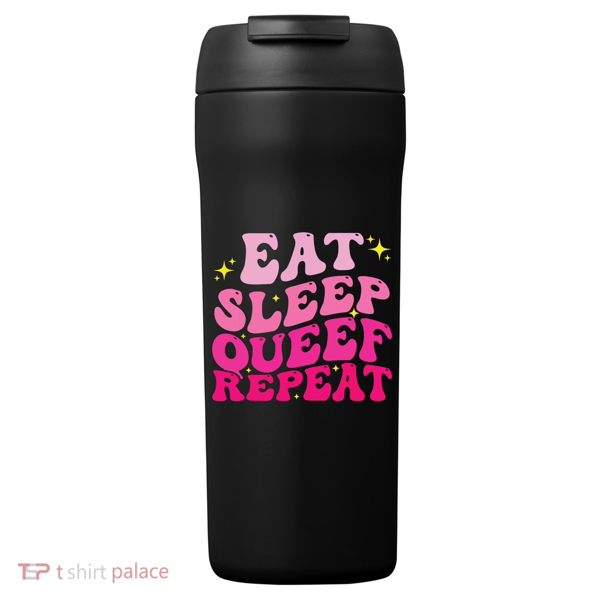 Funny Eat Sleep Queef Repeat Inappropriate Queefing Joke 24oz Duet Stainless Steel Tumbler