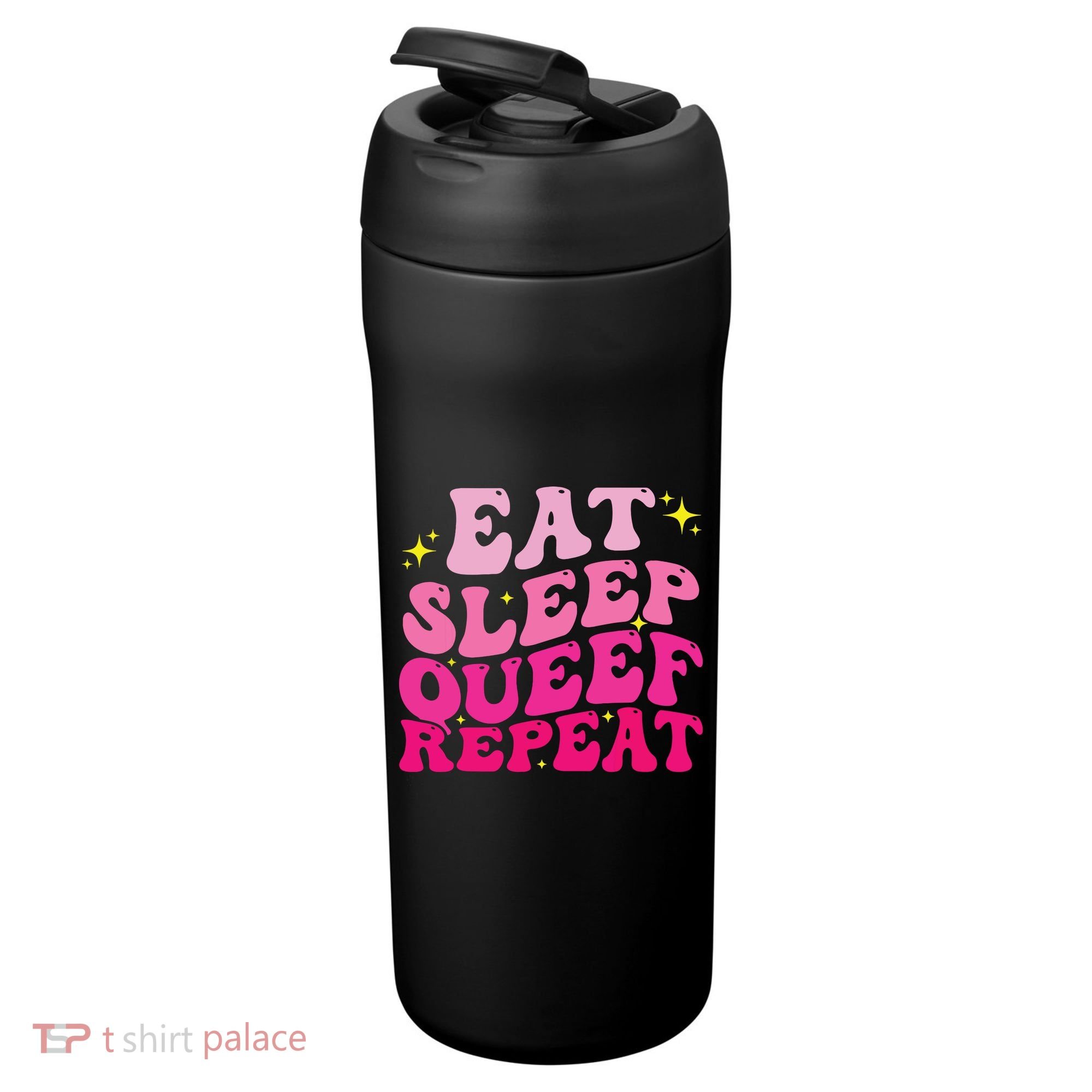 Funny Eat Sleep Queef Repeat Inappropriate Queefing Joke 24oz Duet Stainless Steel Tumbler