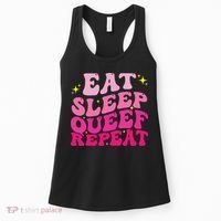 Funny Eat Sleep Queef Repeat Inappropriate Queefing Joke Women's Tank Top thumb 0