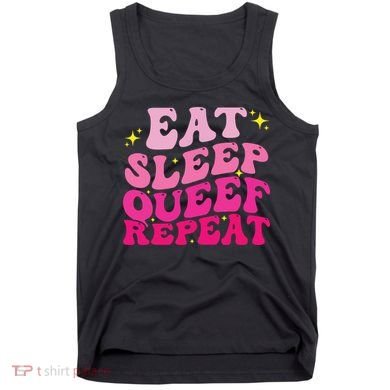 Funny Eat Sleep Queef Repeat Inappropriate Queefing Joke Tank Top