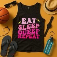 Funny Eat Sleep Queef Repeat Inappropriate Queefing Joke Tank Top thumb 4