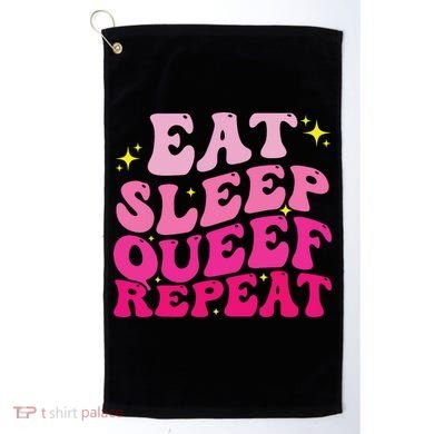Funny Eat Sleep Queef Repeat Inappropriate Queefing Joke Golf Towel