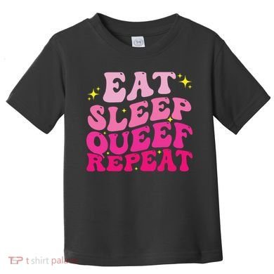 Funny Eat Sleep Queef Repeat Inappropriate Queefing Joke Toddler T-Shirt