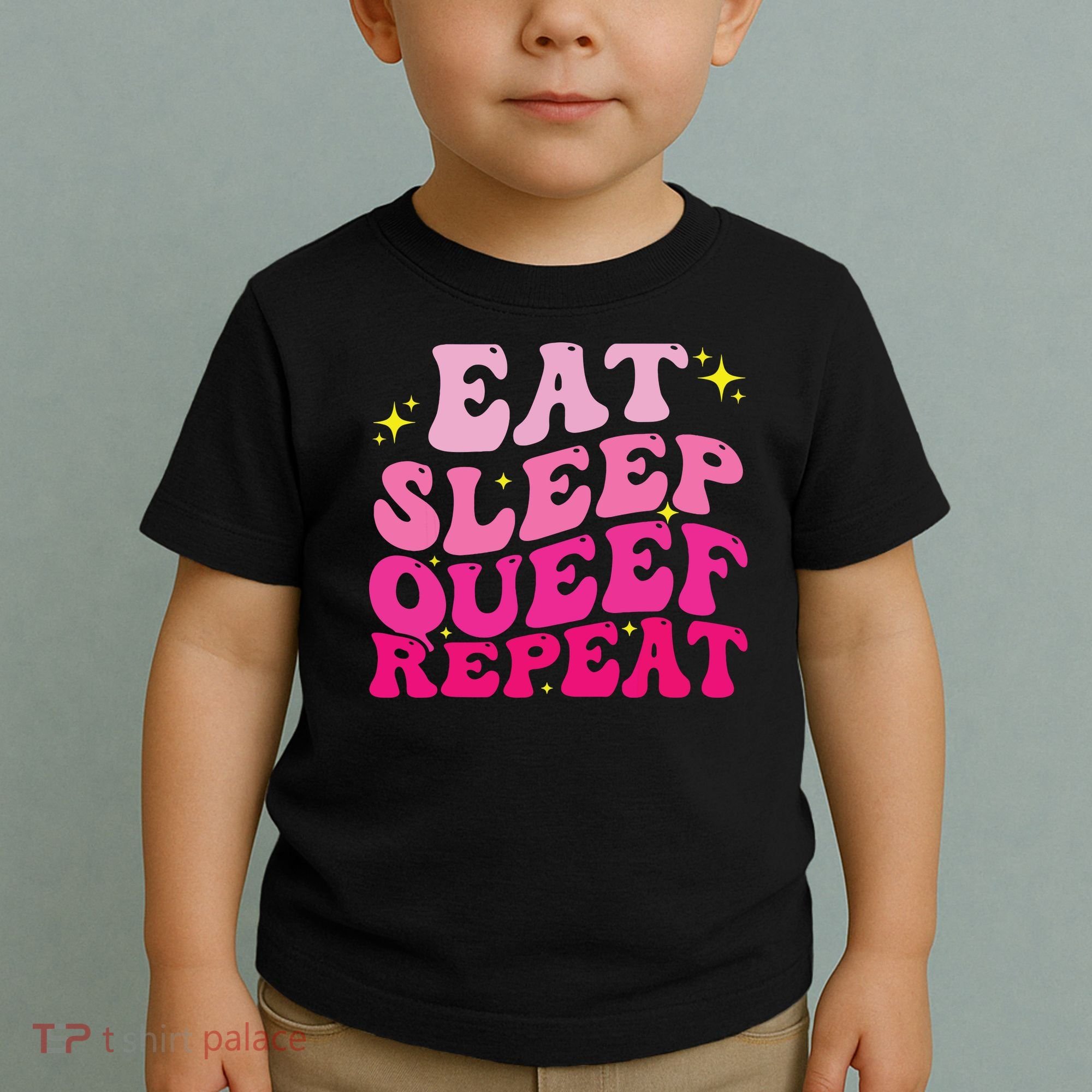 Funny Eat Sleep Queef Repeat Inappropriate Queefing Joke Toddler T-Shirt
