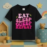 Funny Eat Sleep Queef Repeat Inappropriate Queefing Joke Toddler T-Shirt thumb 3