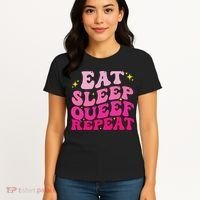 Funny Eat Sleep Queef Repeat Inappropriate Queefing Joke Women's T-Shirt thumb 4