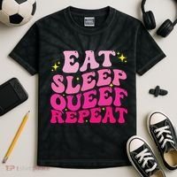 Funny Eat Sleep Queef Repeat Inappropriate Queefing Joke Kids Tie-Dye T-Shirt thumb 2