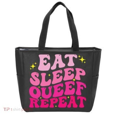 Funny Eat Sleep Queef Repeat Inappropriate Queefing Joke Bag