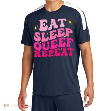 Funny Eat Sleep Queef Repeat Inappropriate Queefing Joke Soccer Jersey