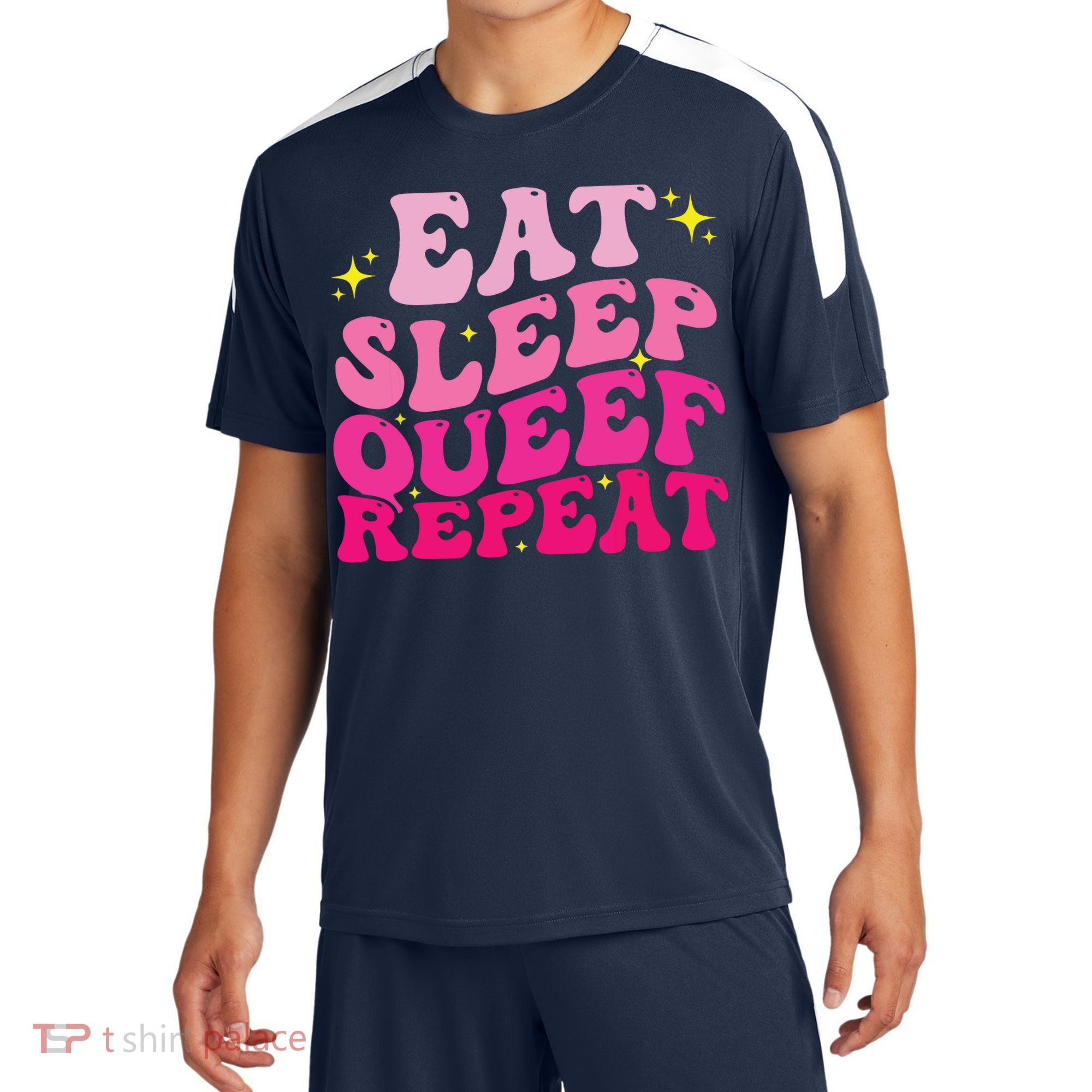 Funny Eat Sleep Queef Repeat Inappropriate Queefing Joke Soccer Jersey