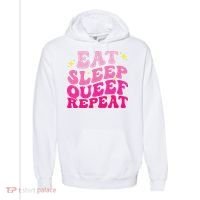 Funny Eat Sleep Queef Repeat Inappropriate Queefing Joke Comfort Colors Garment-Dyed Hooded Sweatshirt thumb 0