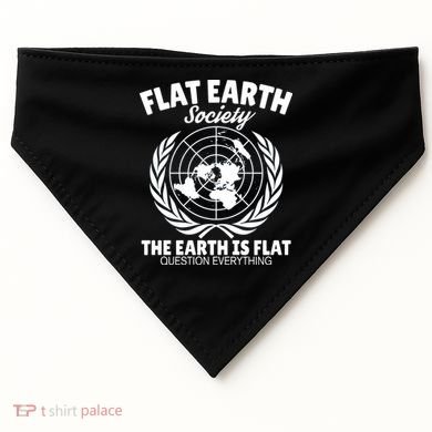 Flat Earth Society Flat Earther USA-Made Doggie Bandana
