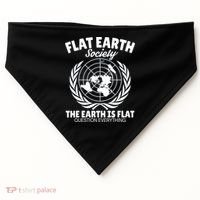 Flat Earth Society Flat Earther USA-Made Doggie Bandana thumb 0