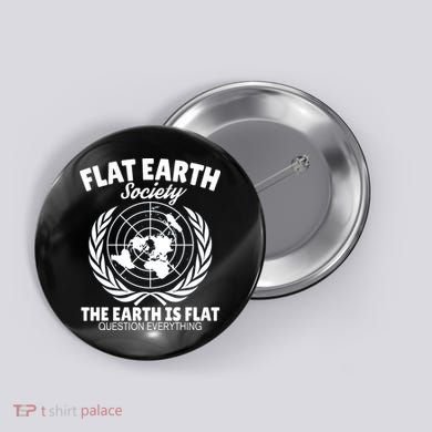 Flat Earth Society Flat Earther Button