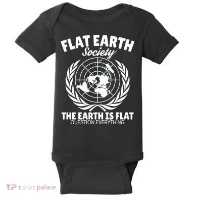 Flat Earth Society Flat Earther Baby Bodysuit