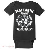 Flat Earth Society Flat Earther Baby Bodysuit thumb 0