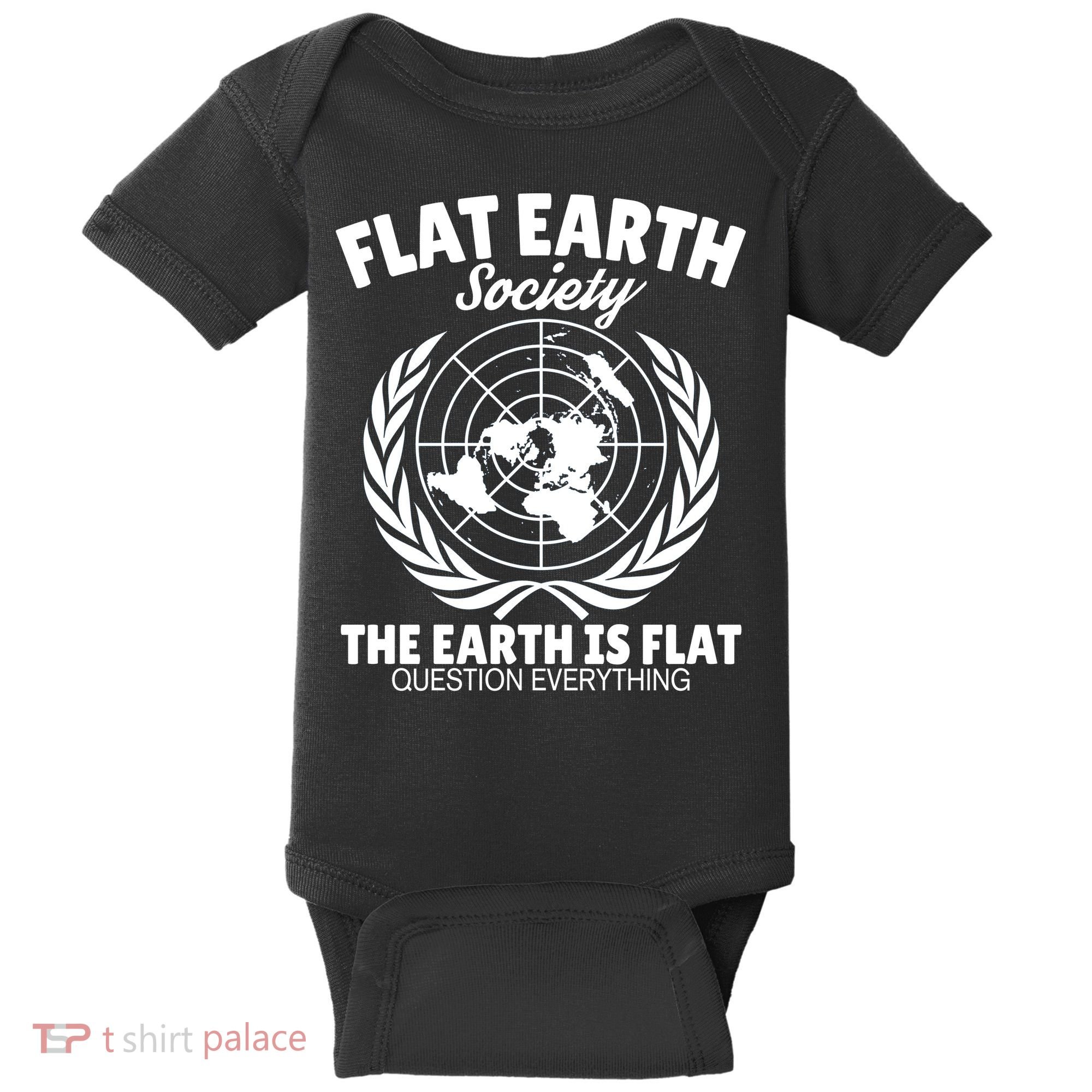 Flat Earth Society Flat Earther Baby Bodysuit