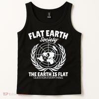 Flat Earth Society Flat Earther Tank Top thumb 2