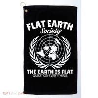 Flat Earth Society Flat Earther Golf Towel thumb 0