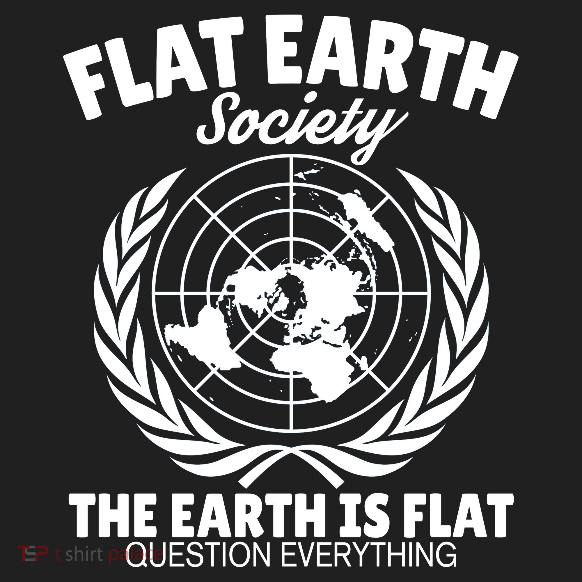 Flat Earth Society Flat Earther Golf Towel