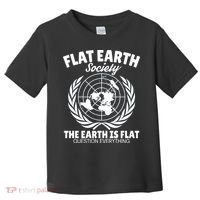 Flat Earth Society Flat Earther Toddler T-Shirt thumb 0