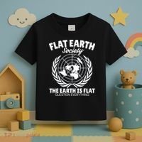 Flat Earth Society Flat Earther Toddler T-Shirt thumb 3