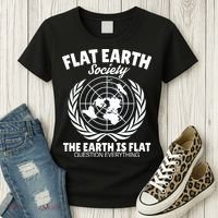 Flat Earth Society Flat Earther Women's T-Shirt thumb 3