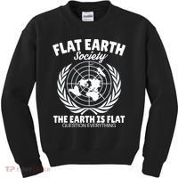 Flat Earth Society Flat Earther Kids Sweatshirt thumb 0