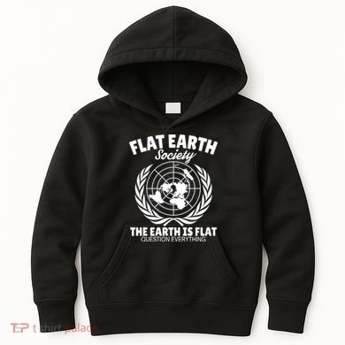 Flat Earth Society Flat Earther Kids Hoodie