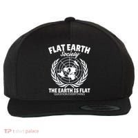 Flat Earth Society Flat Earther Wool Snapback Cap thumb 0