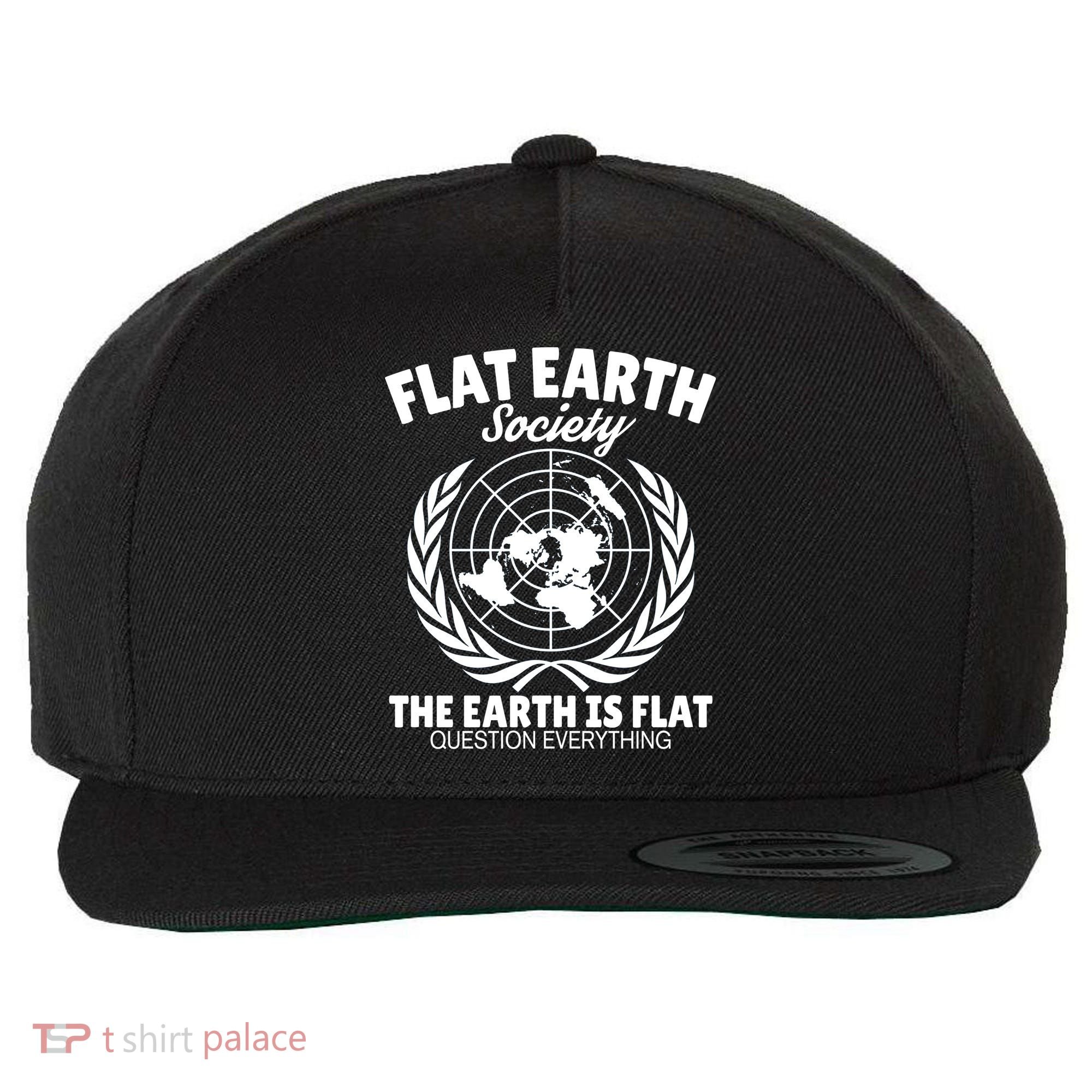 Flat Earth Society Flat Earther Wool Snapback Cap