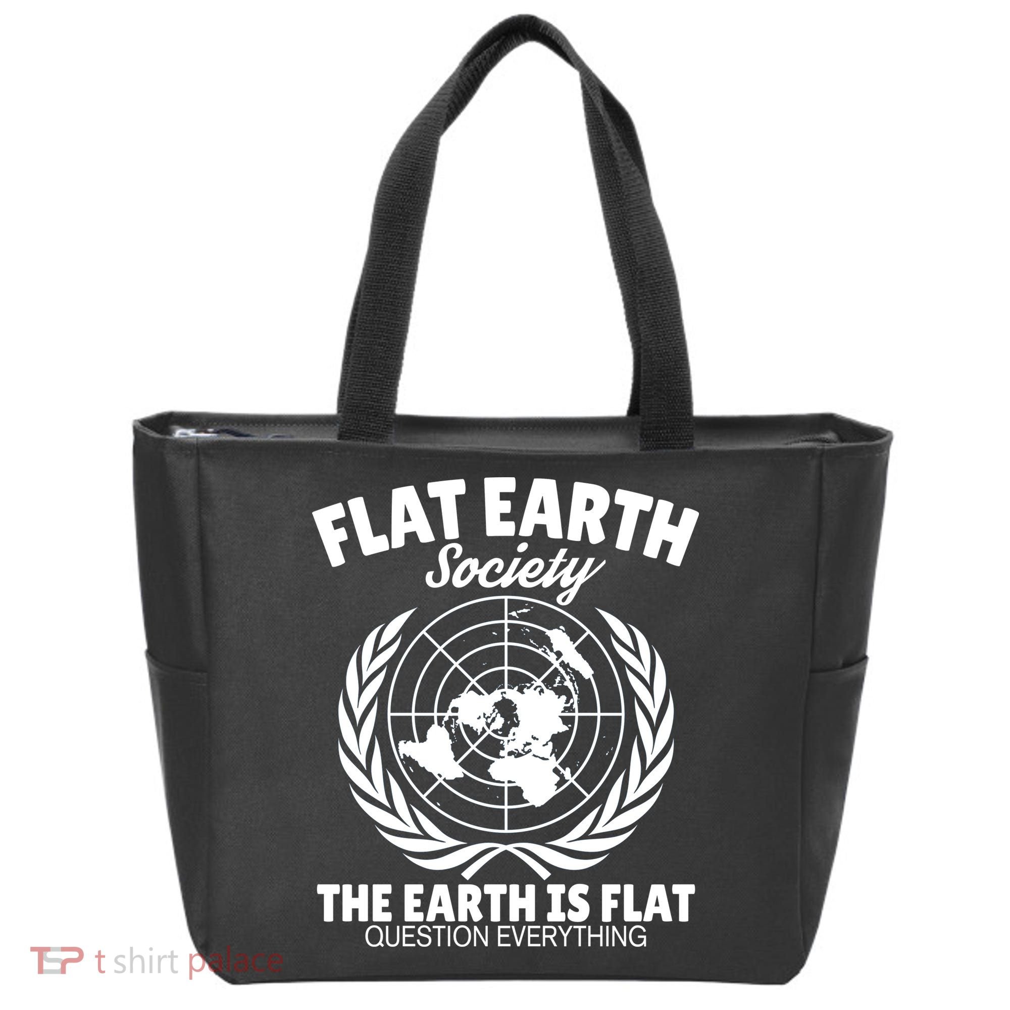 Flat Earth Society Flat Earther Tote Bag