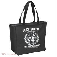 Flat Earth Society Flat Earther Tote Bag thumb 2
