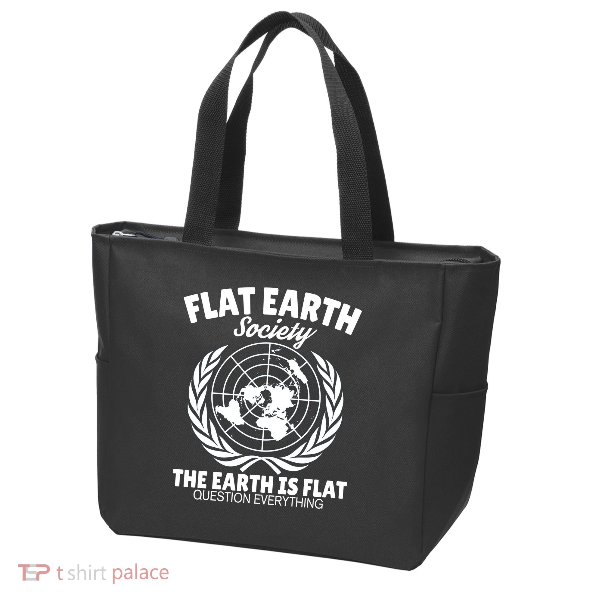 Flat Earth Society Flat Earther Tote Bag