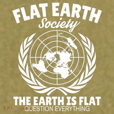 Flat Earth Society Flat Earther Garment-Dyed Women's Muscle Tee