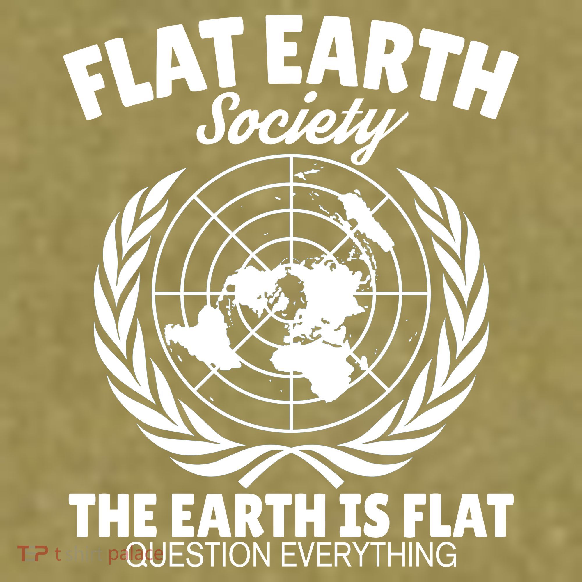 Flat Earth Society Flat Earther Garment-Dyed Women's Muscle Tee