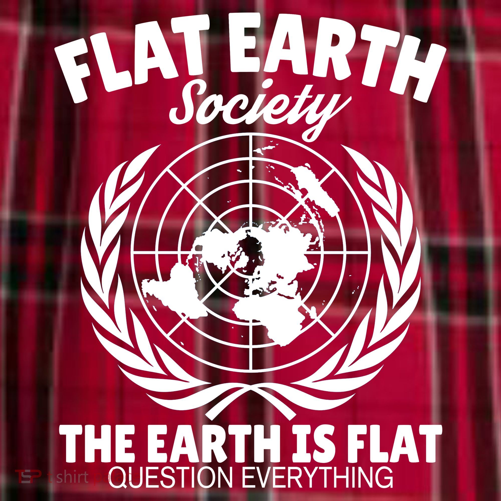 Flat Earth Society Flat Earther Men's Flannel Plaid Pajama Pants