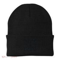 Funny Emotional Support Husband Do Not Pet Retro Husbands Beanie thumb 0