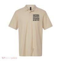 Funny Emotional Support Husband Do Not Pet Retro Husbands Polo thumb 0