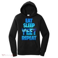 Funny Eat Sleep Yeet Repeat Vintage Gift Women's Hoodie thumb 0