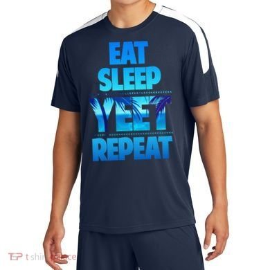 Funny Eat Sleep Yeet Repeat Vintage Gift Soccer Jersey