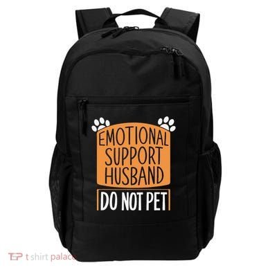 Funny Emotional Support Husband Do Not Pet Backpack