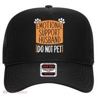 Funny Emotional Support Husband Do Not Pet Hat thumb 0