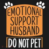 Funny Emotional Support Husband Do Not Pet Visor thumb 3