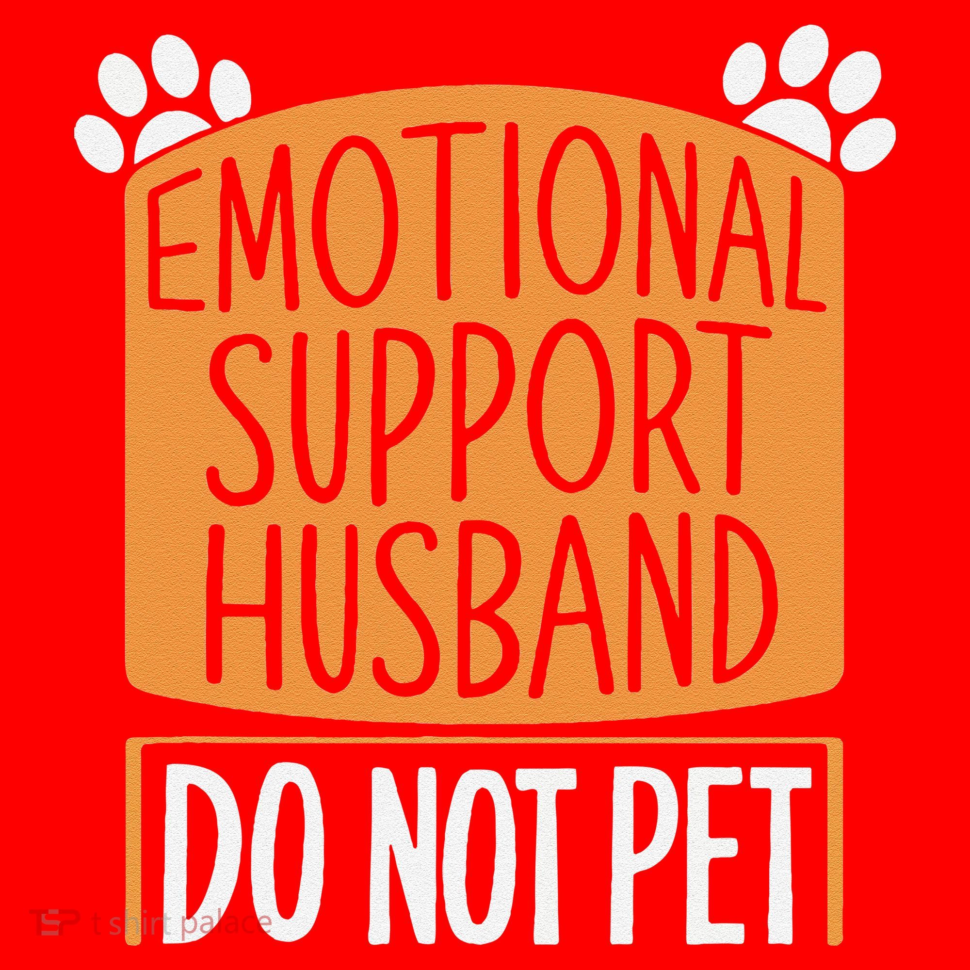 Funny Emotional Support Husband Do Not Pet Santa Hat