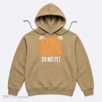 Funny Emotional Support Husband Do Not Pet Hoodie thumb 0