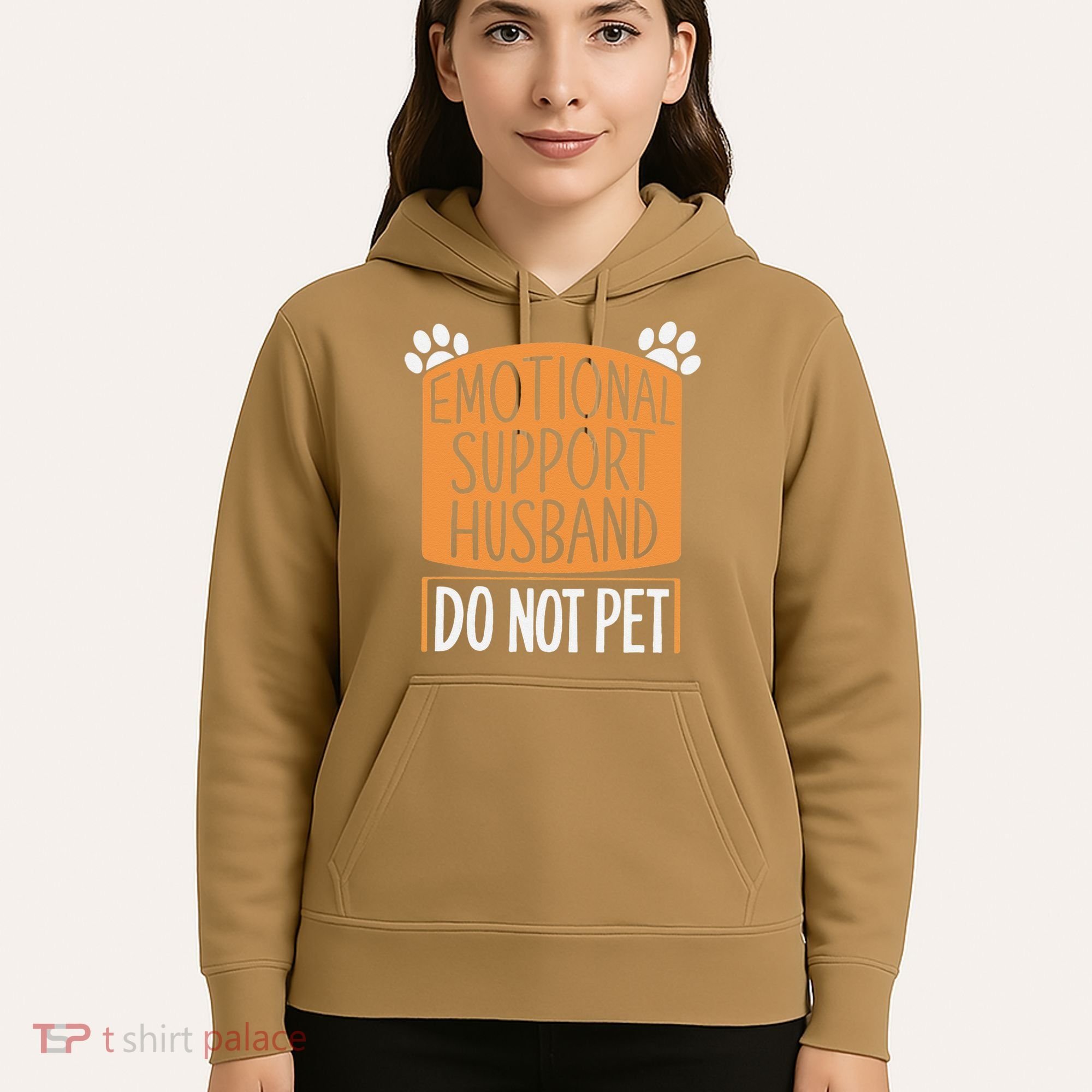 Funny Emotional Support Husband Do Not Pet Hoodie
