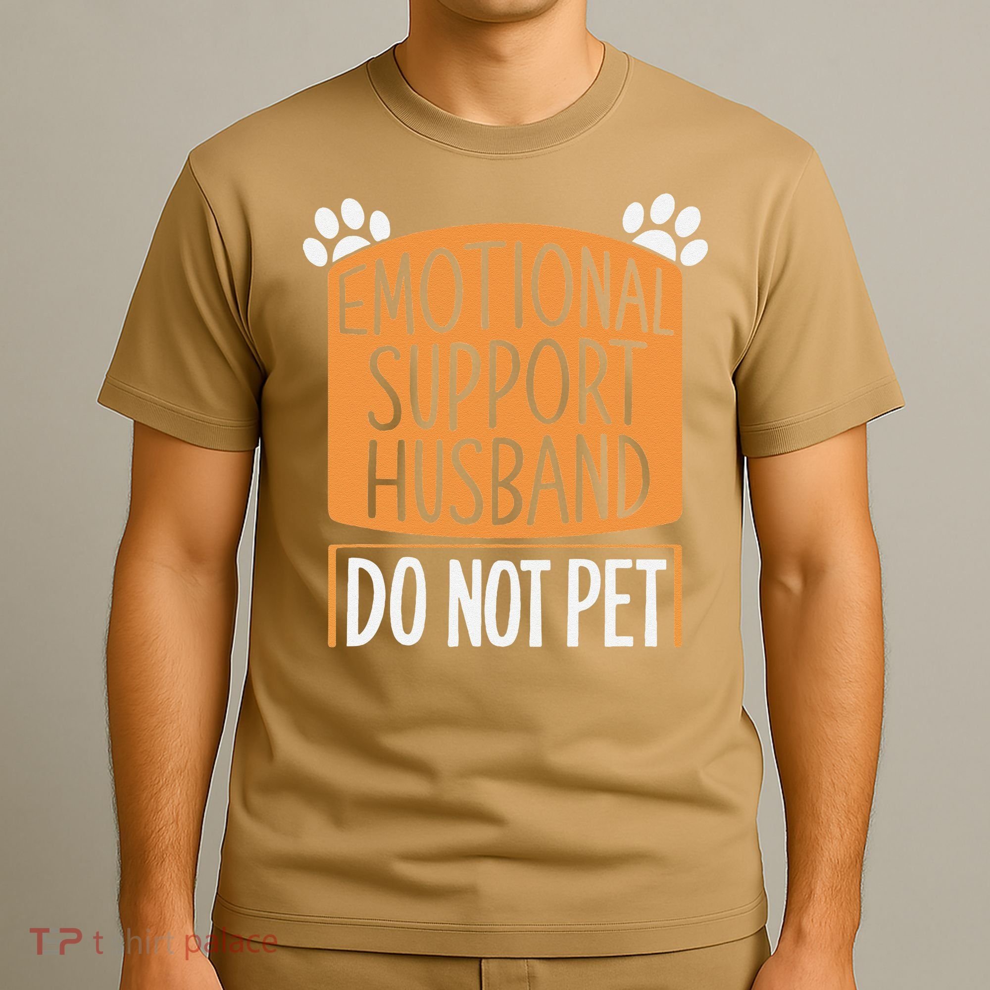 Funny Emotional Support Husband Do Not Pet T-Shirt
