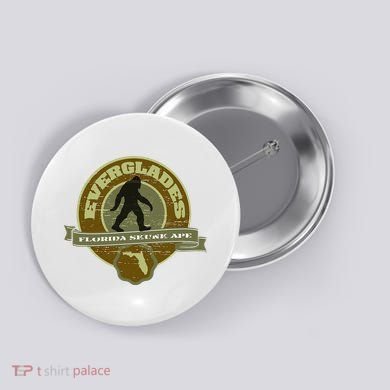 Florida Everglades Skunk Ape Button